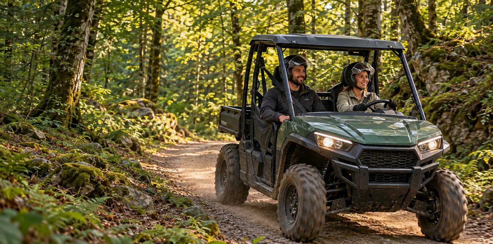 Outlander UTV tour on a forest trail